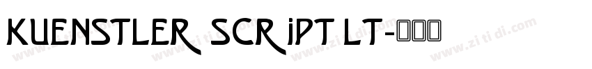 kuenstler script lt字体转换 kuenstler script lt字体转换
